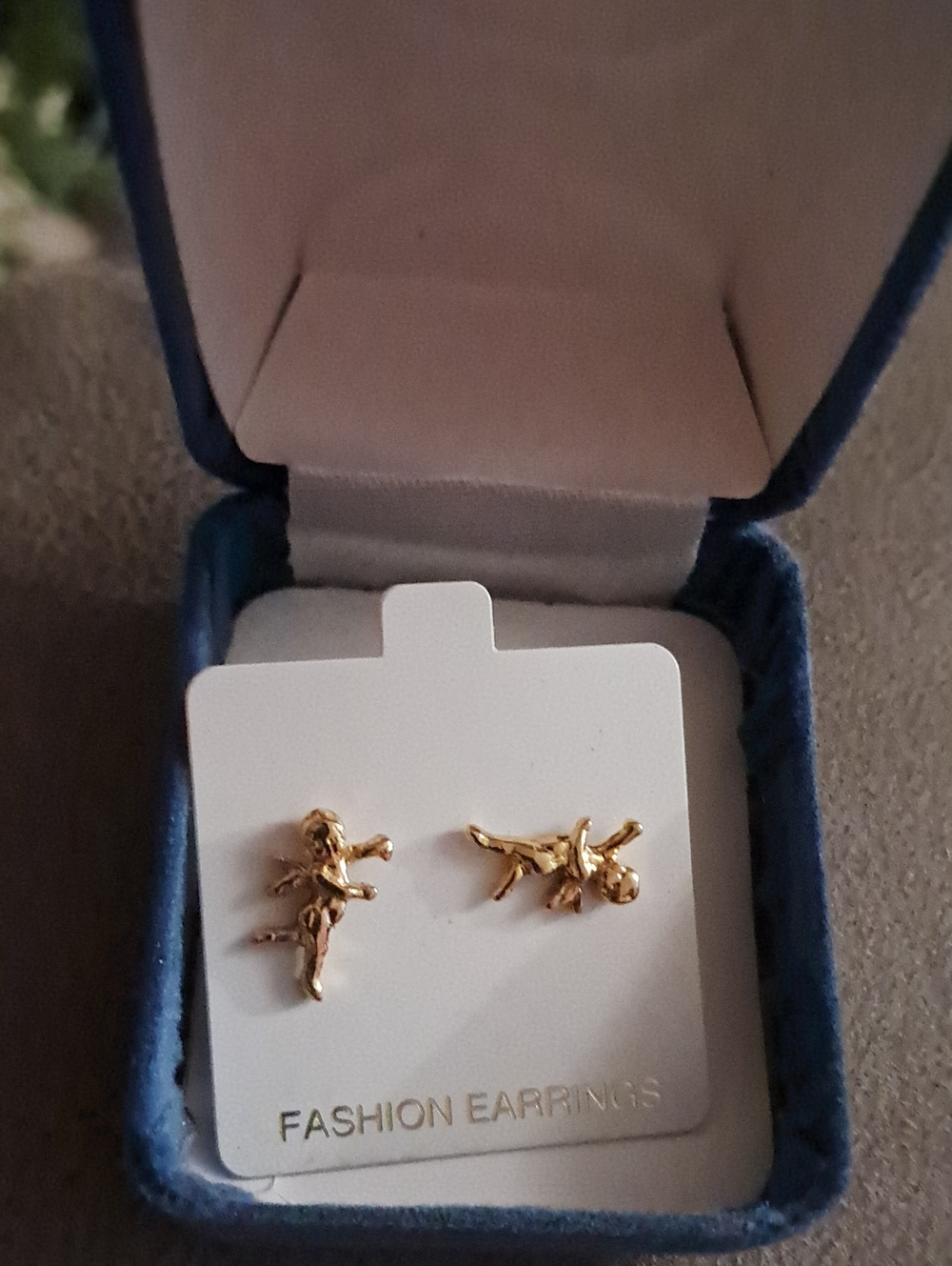 Gold Dancer Stud Earrings -